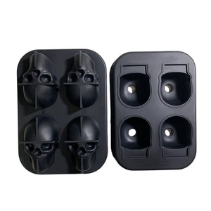 Stampo per Ghiaccio in Silicone a 4 Cavità a Forma di Scheletro, Ecologico, Facile da Usare, per Gelati Fai-da-Te, Uso Domestico e Ristorante, Strumento per Congelamento Sferico - Product Image 4