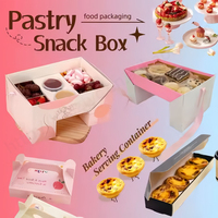 Boîte à macarons de luxe 6 pièces 12 pièces avec logo personnalisé Emballage de luxe pour biscuits alimentaires sucrés et biscuits avec fenêtre transparente