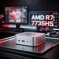 Mini PC AMD Ryzen 7 7735HS en Oferta, Computadora de Escritorio Compacta de Alto Rendimiento con LPDDR5, Venta al por Mayor