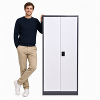 Armoire de classement en acier KD démontable, meuble de rangement métallique, mobilier de bureau, couleur personnalisée, vente en gros