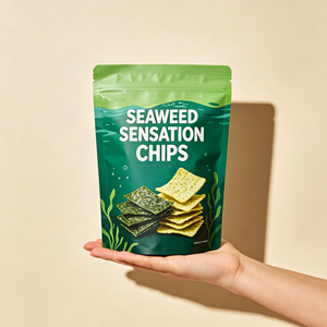 Sac à fond plat personnalisé imprimé, idéal pour l'emballage de chips, de snacks et de noix – Offre Spéciale - Product Image 2