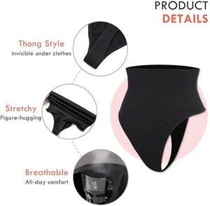 En gros Culotte gainante string sans couture pour femme, taille haute, effet ventre plat, sous-vêtement amincissant - Product Image 2