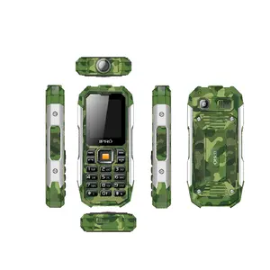 Wasserdichtes IP67-Handy Shark II 2,0 Zoll BT2.0 Music Player 0,08 MP Kamera fackel 2G GSM Dual-SIM-Karte Rugged Bar Handy