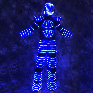 Costume Robot de danse sur scène LED, ensemble de performance, Costumes lumineux, différentes formes, <span class=keywords><strong>David</strong></span> <span class=keywords><strong>Guetta</strong></span>, kryophone - Product Image 6