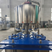 Machine de remplissage et de sertissage automatique de canettes de boissons à 12 buses, 2000 BPH, 220V/380V, en acier inoxydable 304, facile à utiliser, certifiée CE