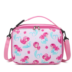 En popüler çocuklar okul sırt çantası Set özel Mermaid Logo baskılar çocuklar kitap çanta öğle yemeği çantası ile okul sırt çantası - Product Image 4