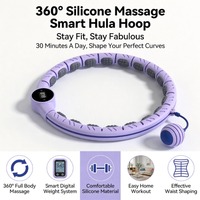 Aro de Masaje Inteligente Silencioso y Portátil con Peso, 360 Grados, para Mujeres, Ejercicio para Quemar Grasa en la Cintura