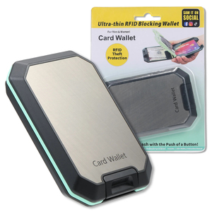 Cartera con Bloqueo RFID para Hombre con Clip para Billetes Extraíble, Pequeña, Segura y Resistente a Golpes, Estuche para Tarjetas de Crédito e Identificación - Product Image 2