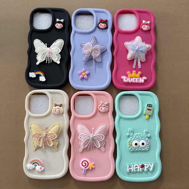 BAILI Factory Hot-selling Cute Cartoon butterfly 3D Accessory Shock-proof Cell Phone Cover for Infinix POP20 POP8 SPARK 40 PRO