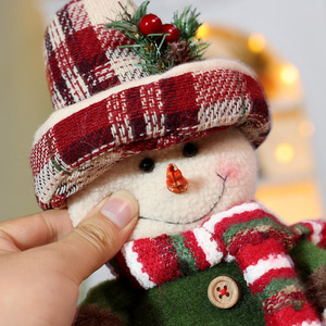 <b>Large</b> standing Santa Claus statue, extendable Christmas <b>plush</b> toy decoration, Christmas party ornament - Product Image 3