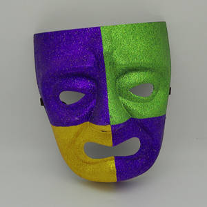 <span class=keywords><strong>Masque</strong></span> intégral HLC personnalisé pour le Mardi Gras, <span class=keywords><strong>masque</strong></span> pour les yeux à paillettes violettes, vertes et dorées, <span class=keywords><strong>masque</strong></span> intégral pour le défilé du Mardi Gras, masques de fête de carnaval - Product Image 4