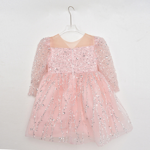 Cuento <span class=keywords><strong>de</strong></span> hadas <span class=keywords><strong>de</strong></span> ensueño Color caramelo flor tul <span class=keywords><strong>Alta</strong></span> <span class=keywords><strong>Costura</strong></span> <span class=keywords><strong>alta</strong></span> calidad boda cumpleaños niña princesa vestido <span class=keywords><strong>de</strong></span> fiesta con tren - Product Image 3