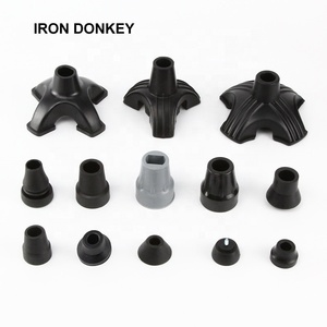 IRONDONKEY Caminar al aire libre Aleación <span class=keywords><strong>de</strong></span> aluminio Montañismo Stick Accesorios Cubierta <span class=keywords><strong>de</strong></span> cabeza <span class=keywords><strong>de</strong></span> goma Adecuado para caminos <span class=keywords><strong>de</strong></span> barro y arena - Product Image 5