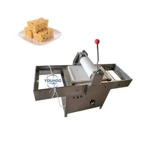 Máquina de fabricación de turrón de fábrica pequeña, fabricación de barras de turrón turco, máquina de corte de moldeo