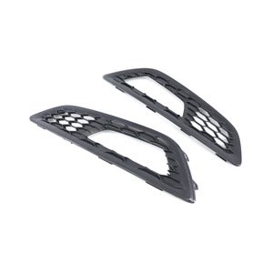 Ford Focus Fog Light Bezels 2015-2017 Black <b>ABS</b> Clip On Front Bumper Cover Trim - Product Image 1