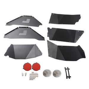 Maiker 4x4 accessoires auto revêtement intérieur de garde-boue arrière en alliage d'aluminium avec lampe pour Jeep Wrangler JK 2007 + - Product Image 2