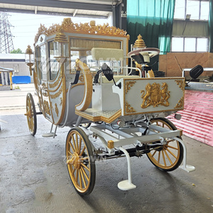 Carruaje Real Europeo de Diseño Retro, Carroza Tirada por Caballos para Zonas Escénicas de Castillos y Exposiciones de Museos - Product Image 6