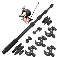 Soporte para Motocicleta BRDRC Insta360 X4/X5/X6, Abrazadera para Manillar, Kit de Palo Selfie Invisible para Accesorios de Cámara OSMO 360
