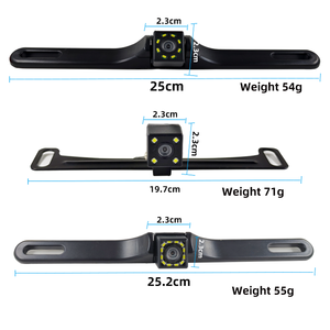 Alta definizione CCD auto telecamera di retromarcia con targa lunga telaio stile americano europeo scatola nera sistema 1 anno di garanzia - Product Image 1