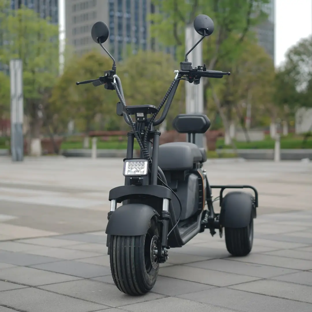 Ucuz 3 tekerlekli 800w elektrikli scooter yetişkin için güçlü bisiklet scooter