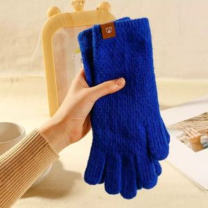 ถุงมือผู้หญิงแบบนิ่มสไตล์เกาหลีสำหรับฤดูหนาวและฤดูหนาวสีพื้นพื้นทัชสกรีนได้, ถุงมือขนสัตว์กันหนาวสำหรับสตรีพิมพ์ลายอินเทอร์เน็ตยาวให้ความอบอุ่นสำหรับฤดูใบไม้ร่วงและฤดูหนาว - Product Image 6