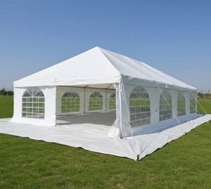 Tentes de réception d'extérieur tendance avec structure en acier et poteaux en PVC pour événements - Product Image 1