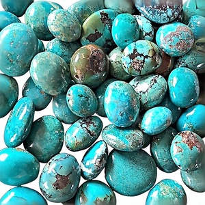 Turquesa Azul Natural, Cabujón Ovalado, Piedra Preciosa Suelta para la Fabricación de Joyas, Lote al por Mayor, Calidad AAA, Tamaño 15x20mm - Product Image 2