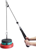 Système de poulie à câble en acier inoxydable robuste à longueur réglable YONGRUI avec colliers en U et poulie à fourreau pour kit de bricolage pour salle de sport à domicile