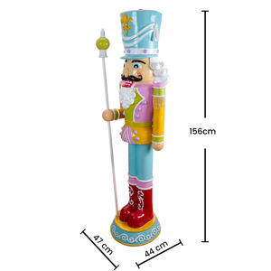 Custom <strong>Life</strong>-<strong>Size</strong> Christmas <strong>Nutcracker</strong> Soldier Decoration Fashionable LED Lights Fast Delivery for Holiday Decorations - Product Image 2