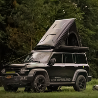 Carpa de techo rígida plegable para camping, carpa para coche de verano de montaje rápido e impermeable