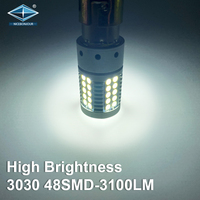 Haute Luminosité Pas Cher 3030 48Smd Canbus Led T20 W21W P21W Clignotant à Led Pour 3100Lm