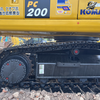 Excavatrice sur chenilles Komatsu200 d'occasion, 20 tonnes, moteur PLC, capacité de la benne de 1 m³, système hydraulique complet, bon état, livraison rapide