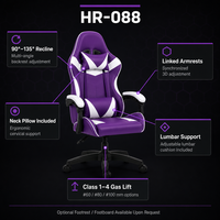 Chaise multifonction en cuir PU inclinable à 135 degrés avec repose-pieds rétractable de 38 cm et base pivotante à 360° pour le streaming et le gaming