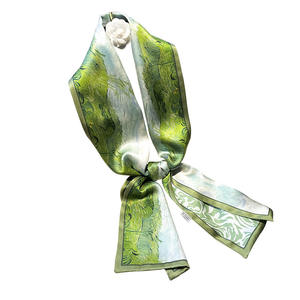 Écharpe carrée en soie de mûrier 100% pure délicate 2025, multifonctionnelle, sacs à main, foulard, bandeau pour femmes - Product Image 5