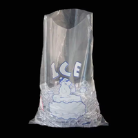 Sacs à glaçons de voyage en plastique transparent robuste de haute qualité, durables, portables et ouverts sur le dessus, de qualité alimentaire pour la vente en gros