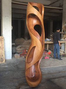 Scultura in Legno Astratta Moderna Personalizzata per <span class=keywords><strong>Giardino</strong></span> Grande Opera d'Arte Decorativa <span class=keywords><strong>da</strong></span> Esterno - Product Image 4