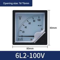 Square Voltmeter 6L2-30V Electrical Instrument Pointer test Voltmeter and Ammeter