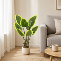 Plante artificielle Oiseau de paradis, fausse verdure tropicale pour la décoration de mariage, de fête, d'événement, de toile de fond, de maison et de bureau