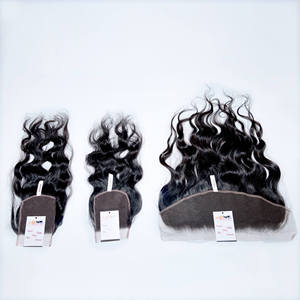 Extensiones de Cabello Indio Virgen de Primera Calidad, Cabello Brasileño y Peruano con Frontal HD, Extensiones de Cabello Humano de Templo Indio - Product Image 5