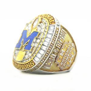 2022 Michigan Veelvraat Grote Tien Herenvoetbal <span class=keywords><strong>Ncaa</strong></span> Nationale College Kampioenschapsring - Product Image 3