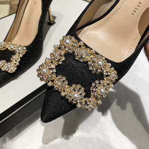 Calzado De Mujer Rhinestone Slipper Pumps Sexy and Elegant 2025 Heels for Women - Product Image 6