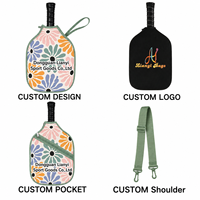 Housse de protection en néoprène pour raquettes de pickleball, avec logo personnalisé, idéale pour les événements et les cadeaux promotionnels, avec support d'échantillons, directement du fabricant