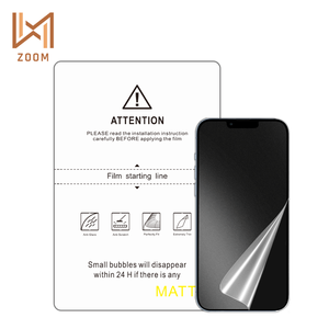 Fábrica al por mayor a granel antideslumbrante mate TPU hoja de película de hidrogel cobertura completa sin burbujas Protector de pantalla para iPhone 17 Pro Max - Product Image 1