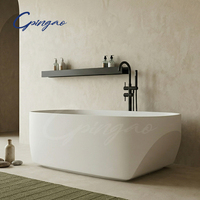 Baignoire encastrée en surface solide 	 Baignoire autoportante pour adulte 	 Baignoire en pierre artificielle pour produits de bain en gros