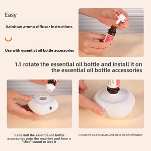 New <b>Mini</b> Essential Oil Capacity30ml Ultrasonic Aromatherapy Machine Rotating <b>Lantern</b> Portable Charging US Household Desktop - Product Image 4