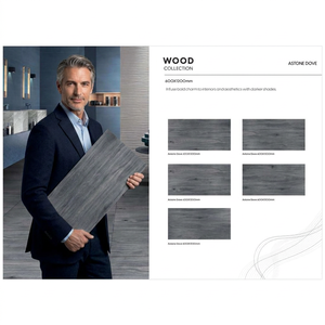 Bark Wood Brown 600x1200mm Rustic Porcelain Wood Tiles Acid Surface Floor <b>Wall</b> Premium Design - Product Image 3