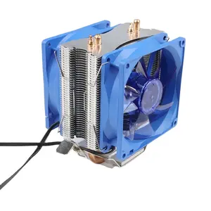 Ad Alte Prestazioni 2 Tubo di Calore CPU del dispositivo di Raffreddamento del Liquido di Raffreddamento della CPU Fan Blu