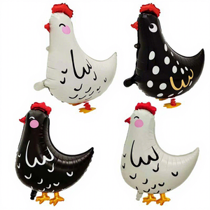 <span class=keywords><strong>Palloncini</strong></span> in Foil a Forma di Pollo e Gallo Cartoon per Decorazioni di Feste di <span class=keywords><strong>Compleanno</strong></span> e Giocattoli - Product Image 1