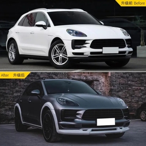 Para 2018-2021 Porsche Macan 95B 95B.2 <span class=keywords><strong>TKT</strong></span> estilo Kit <span class=keywords><strong>de</strong></span> carrocería labio delantero difusor trasero faldón lateral parachoques escape recortes nuevo - Product Image 3