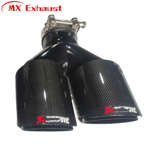 Tubo de <span class=keywords><strong>Escape</strong></span> Doble en Y <span class=keywords><strong>para</strong></span> Automóvil, Punta de <span class=keywords><strong>Escape</strong></span> <span class=keywords><strong>Akrapovic</strong></span>, Fibra de Carbono Brillante/Mate, Salida de Tubo de <span class=keywords><strong>Escape</strong></span> de 89mm 102mm - Product Image 1